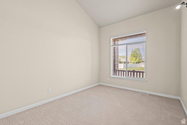 1221 S 130th St E, Payson, UT 84651 - empty room with lofted ceiling and light colored carpet
