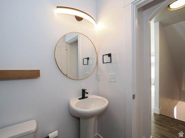 1792 W Dalmeny Way, Riverton, UT 84065 - bathroom with toilet and wood finished floors