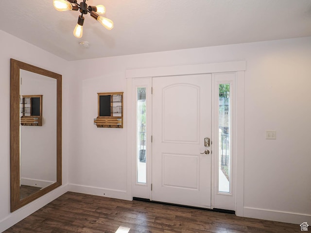 1792 W Dalmeny Way, Riverton, UT 84065 - foyer entrance with dark wood-style flooring