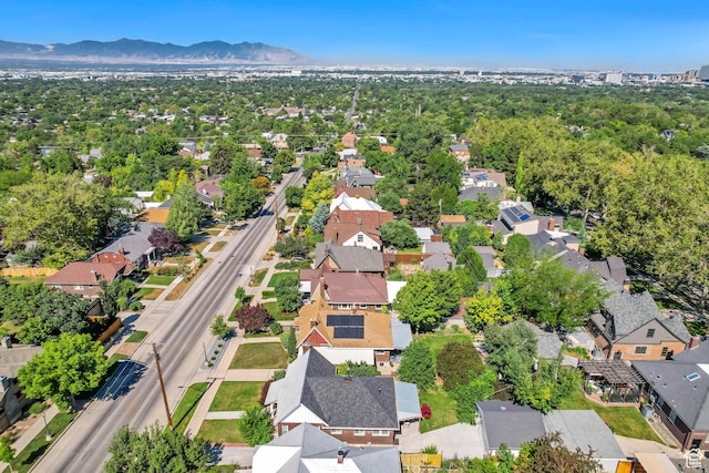 1381 E 1300 S, Salt Lake City, UT 84105 - aerial overview of property's location with a mountainous background and nearby suburban area