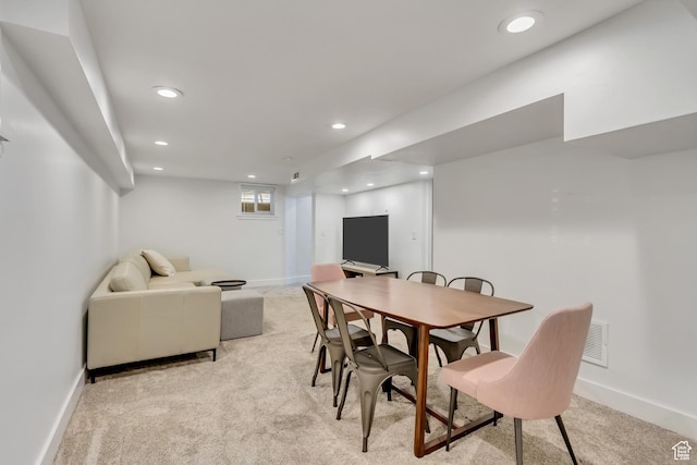 1381 E 1300 S, Salt Lake City, UT 84105 - dining room with light carpet and recessed lighting