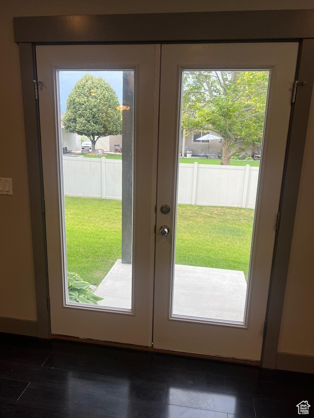 10337 S Wapati Moon Pl, South Jordan, UT 84095 - entryway featuring healthy amount of natural light and french doors