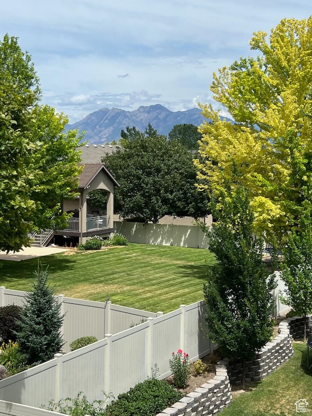 10337 S Wapati Moon Pl, South Jordan, UT 84095 - fenced backyard with a mountain view