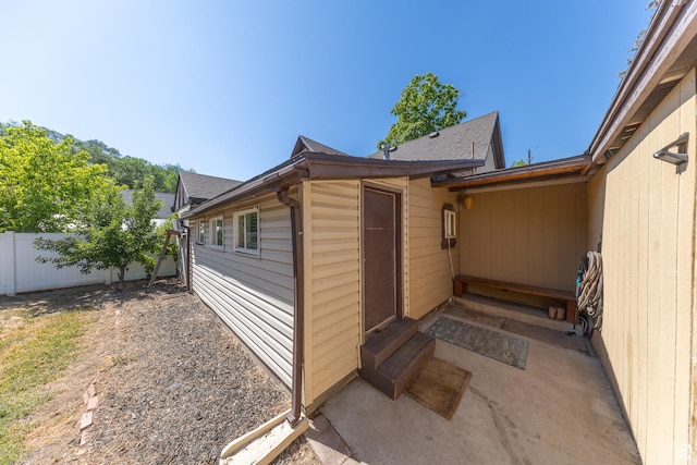 525 3rd St, Ogden, UT 84404 - property entrance featuring a shingled roof
