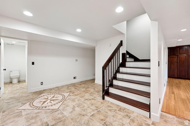 4307 Churchill Dr N Unit 97, Provo, UT 84604 - finished basement with recessed lighting and stairs