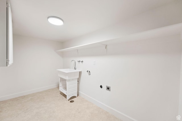 4307 Churchill Dr N Unit 97, Provo, UT 84604 - laundry area with electric dryer hookup, carpet, and hookup for a washing machine