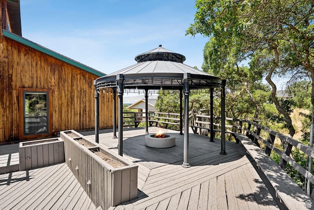 4307 Churchill Dr N Unit 97, Provo, UT 84604 - wooden terrace featuring a fire pit and a gazebo