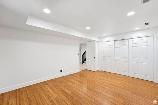 4307 Churchill Dr N Unit 97, Provo, UT 84604 - finished basement with light wood-style floors and recessed lighting