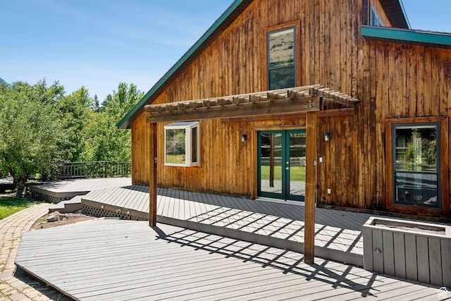 4307 Churchill Dr N Unit 97, Provo, UT 84604 - wooden deck featuring french doors