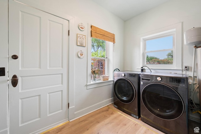 266 W 200 S, Hurricane, UT 84737 - laundry room with washer and clothes dryer and light wood-style floors