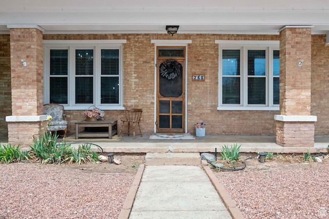 266 W 200 S, Hurricane, UT 84737 - entrance to property with covered porch and brick siding
