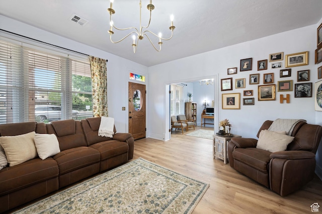 266 W 200 S, Hurricane, UT 84737 - living area with a chandelier and light wood finished floors