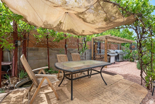 266 W 200 S, Hurricane, UT 84737 - view of patio with outdoor dining area, a pergola, and grilling area
