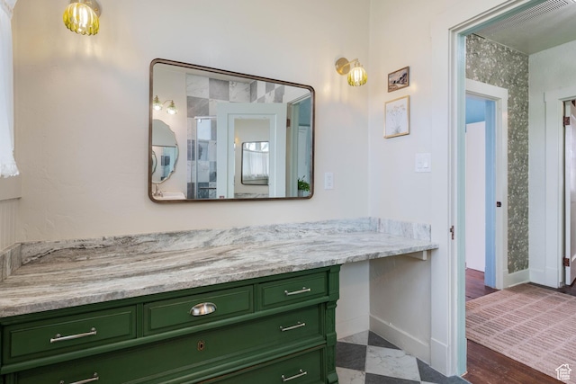 266 W 200 S, Hurricane, UT 84737 - bathroom with vanity and wood finished floors