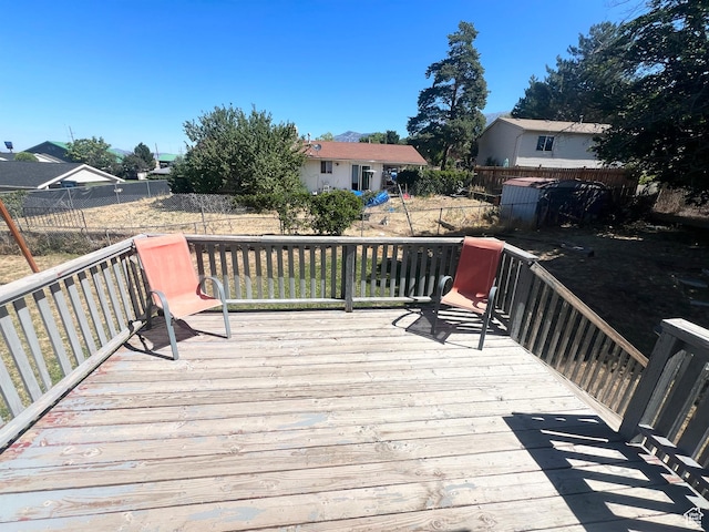 1128 W 600 N, Orem, UT 84057 - wooden terrace with a fenced backyard