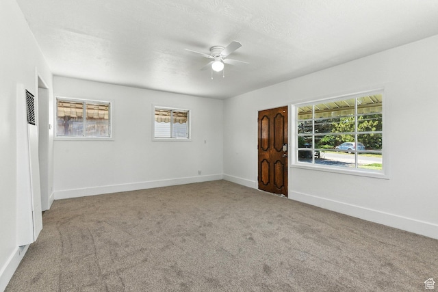 175 S 200 E, Payson, UT 84651 - spare room with ceiling fan, carpet, healthy amount of natural light, and a heating unit