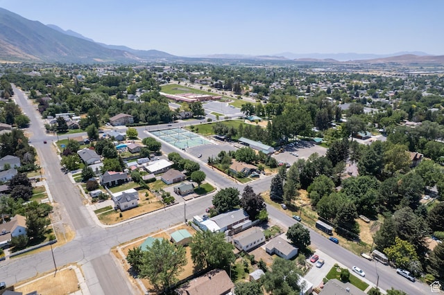 175 S 200 E, Payson, UT 84651 - aerial perspective of suburban area with a mountainous background