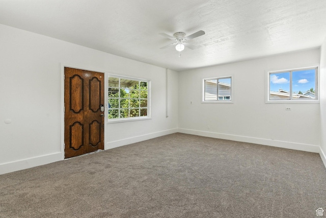 175 S 200 E, Payson, UT 84651 - unfurnished room with ceiling fan, healthy amount of natural light, and carpet flooring