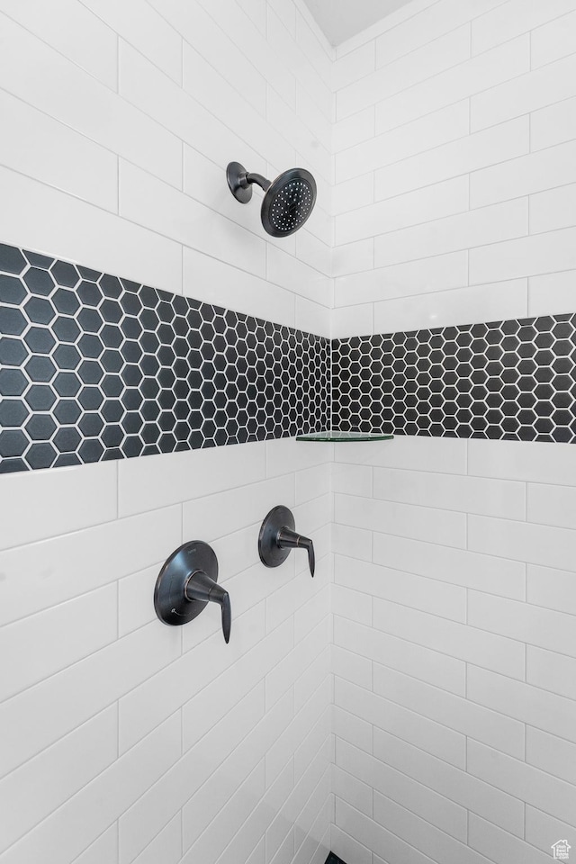 5488 N Valley Rd E, Lehi, UT 84043 - bathroom view of a tile shower