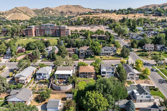 420 E 12th Ave, Salt Lake City, UT 84103 - aerial overview of property's location with mountains and nearby suburban area