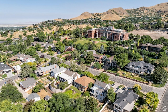 420 E 12th Ave, Salt Lake City, UT 84103 - aerial view of property's location featuring a mountainous background and nearby suburban area