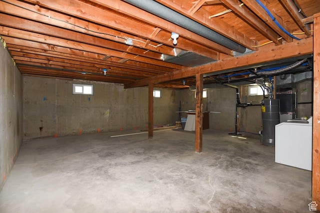 327 N 600 W, Grantsville, UT 84029 - basement featuring washer / clothes dryer and water heater