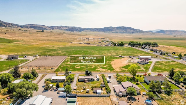 20105 N 5000 W, Plymouth, UT 84330 - aerial view of a mountain backdrop