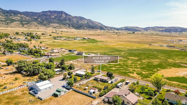 20105 N 5000 W, Plymouth, UT 84330 - overview of rural landscape featuring mountains