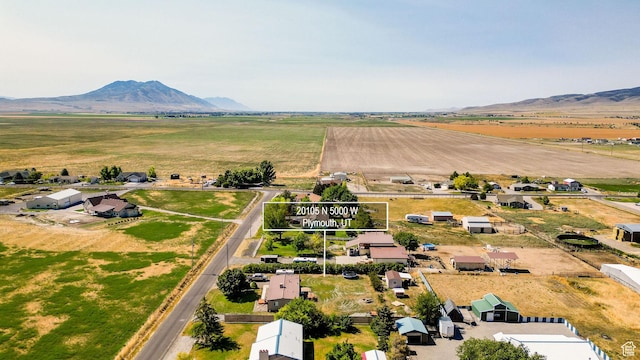 20105 N 5000 W, Plymouth, UT 84330 - overview of rural landscape with a mountain backdrop