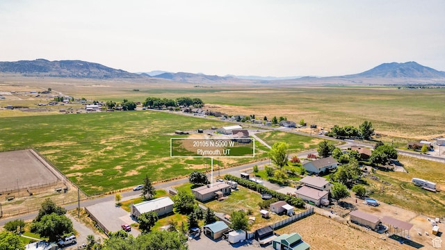 20105 N 5000 W, Plymouth, UT 84330 - overview of rural landscape with a mountainous background