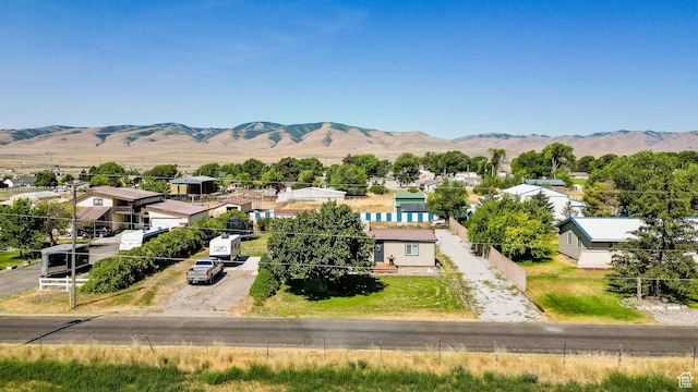20105 N 5000 W, Plymouth, UT 84330 - drone / aerial view of a mountainous background