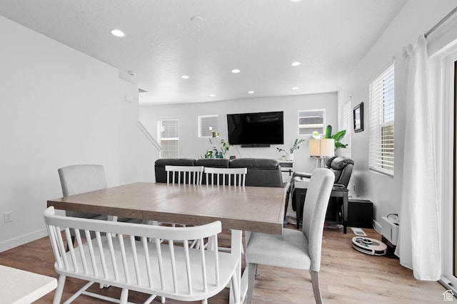 1162 W 1100 S, Clearfield, UT 84015 - dining area featuring light wood-type flooring and recessed lighting