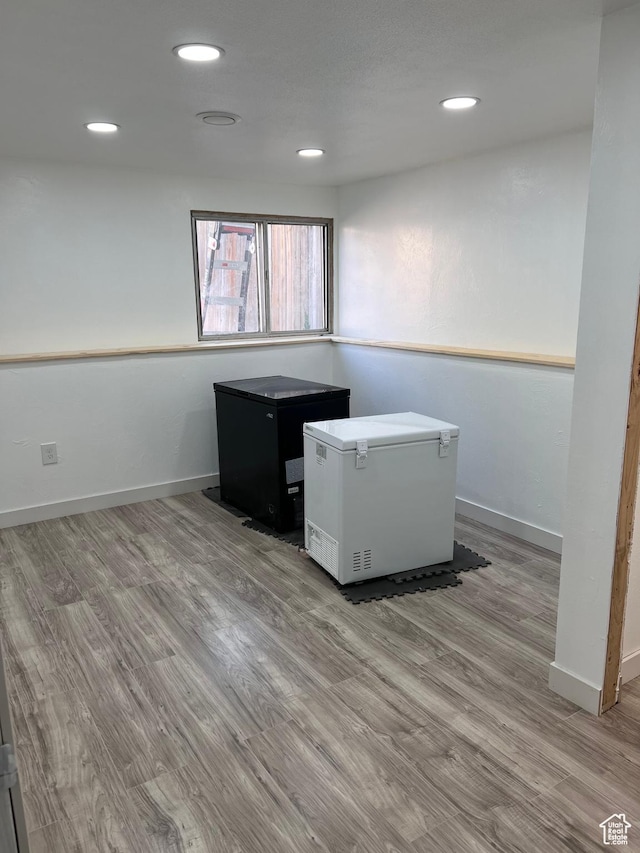 695 N Orange Ct, Castle Dale, UT 84513 - unfurnished office with wood finished floors and recessed lighting