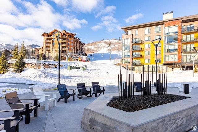 2417 W High Mountain Rd Unit 2416, Park City, UT 84098 - snow covered patio with a mountain view
