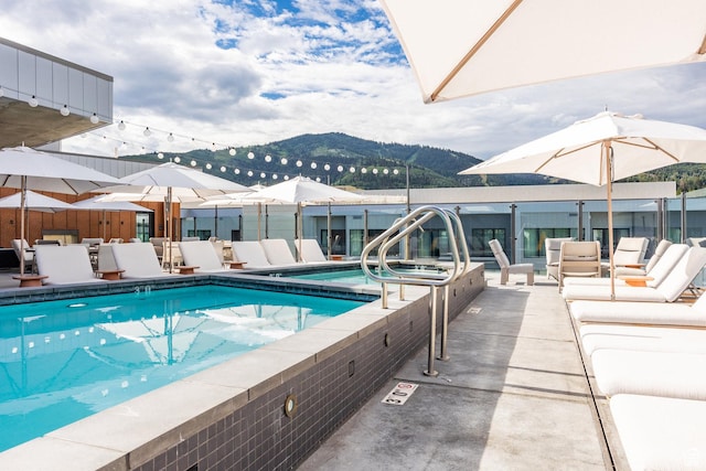 2417 W High Mountain Rd Unit 2416, Park City, UT 84098 - community pool featuring a mountain view and a patio area