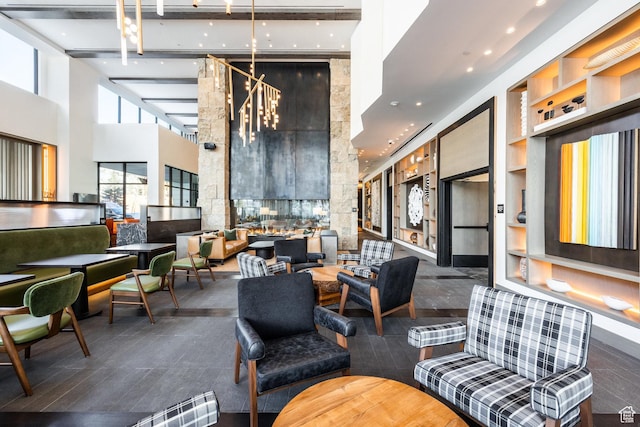 2417 W High Mountain Rd Unit 2416, Park City, UT 84098 - community lobby with a towering ceiling and recessed lighting