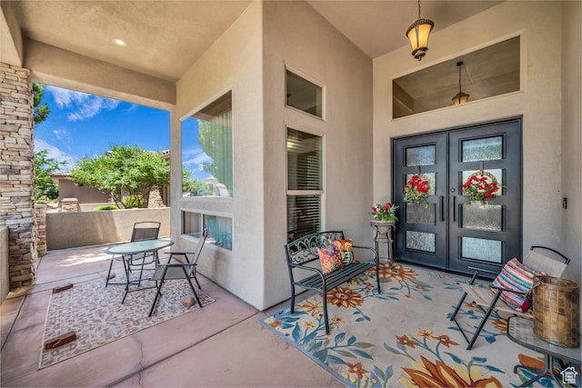 38 W 1725 S, Washington, UT 84780 - entrance to property featuring french doors, stucco siding, and a patio