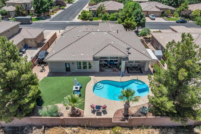38 W 1725 S, Washington, UT 84780 - view of swimming pool with a patio area, a residential view, and a yard