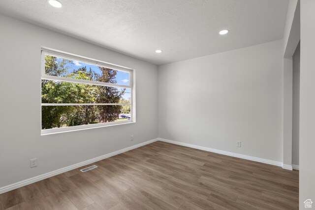 1175 E 900 N, Lehi, UT 84043 - spare room featuring wood finished floors, recessed lighting, and a textured ceiling