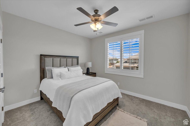 2249 E Fieldstone Cir, St George, UT 84790 - carpeted bedroom featuring baseboards and ceiling fan