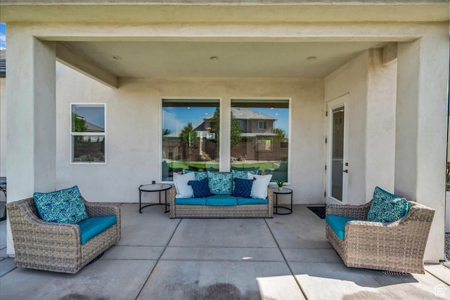 2249 E Fieldstone Cir, St George, UT 84790 - view of patio with an outdoor living space