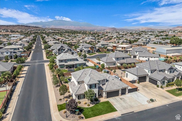 2249 E Fieldstone Cir, St George, UT 84790 - aerial perspective of suburban area with a mountain backdrop