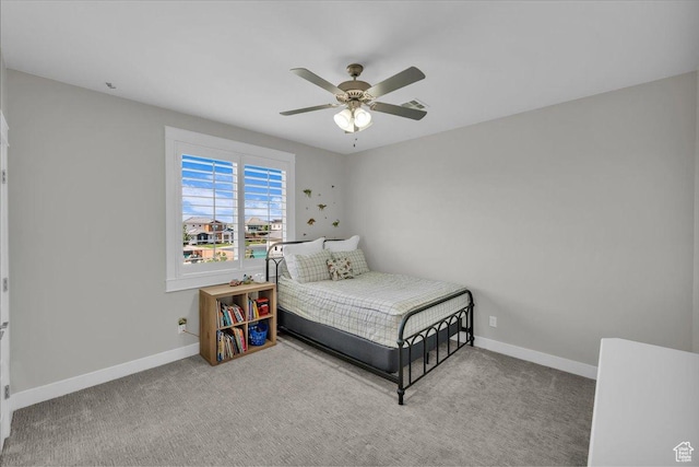 2249 E Fieldstone Cir, St George, UT 84790 - bedroom with carpet and ceiling fan