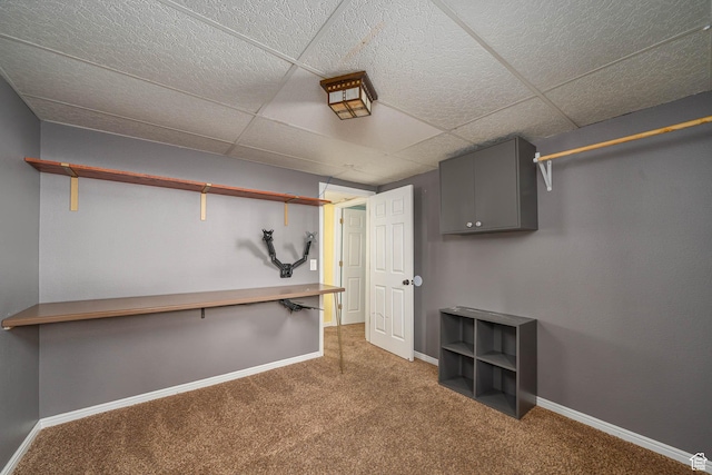 564 S 940 W, Cedar City, UT 84720 - finished below grade area with carpet floors and a drop ceiling