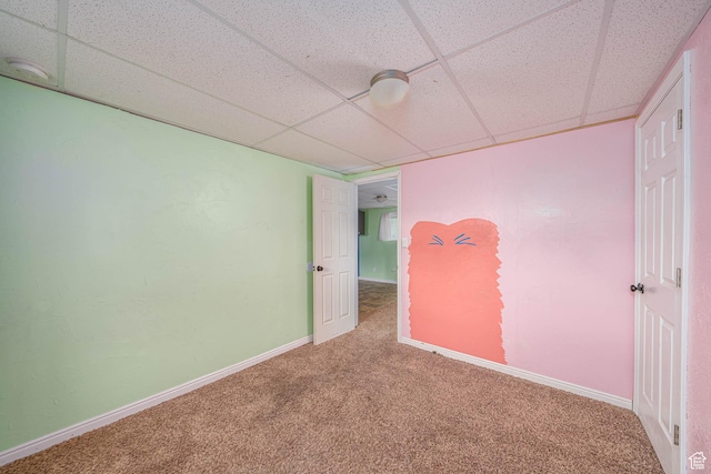 564 S 940 W, Cedar City, UT 84720 - unfurnished bedroom with carpet flooring and a drop ceiling