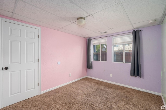 564 S 940 W, Cedar City, UT 84720 - empty room featuring carpet, a drop ceiling, and a smoke detector