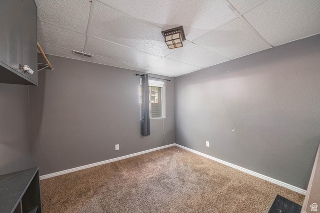 564 S 940 W, Cedar City, UT 84720 - empty room featuring a drop ceiling and carpet flooring