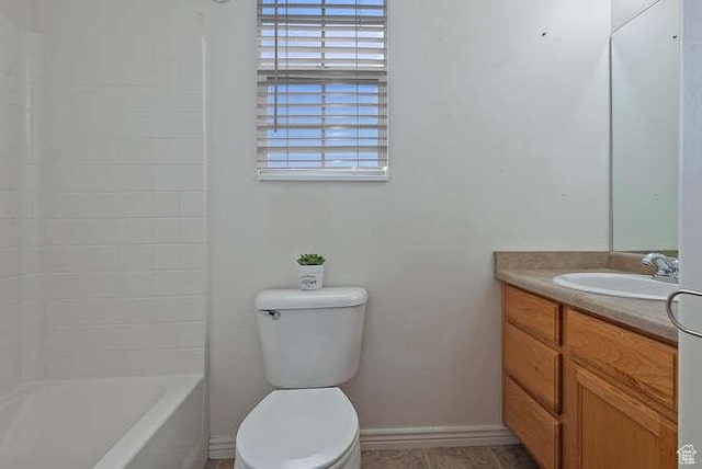 7526 S Park Maple Dr, West Jordan, UT 84081 - full bathroom with vanity, bathing tub / shower combination, and tile patterned floors