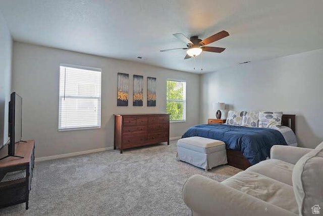 7526 S Park Maple Dr, West Jordan, UT 84081 - carpeted bedroom featuring baseboards and a ceiling fan