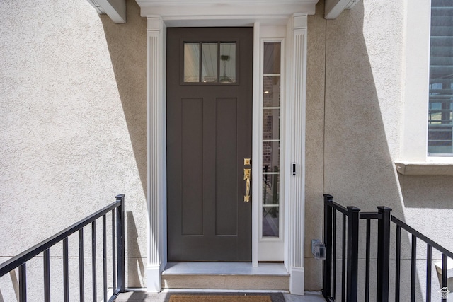 5149 N Edgewood Dr, Provo, UT 84604 - property entrance with stucco siding